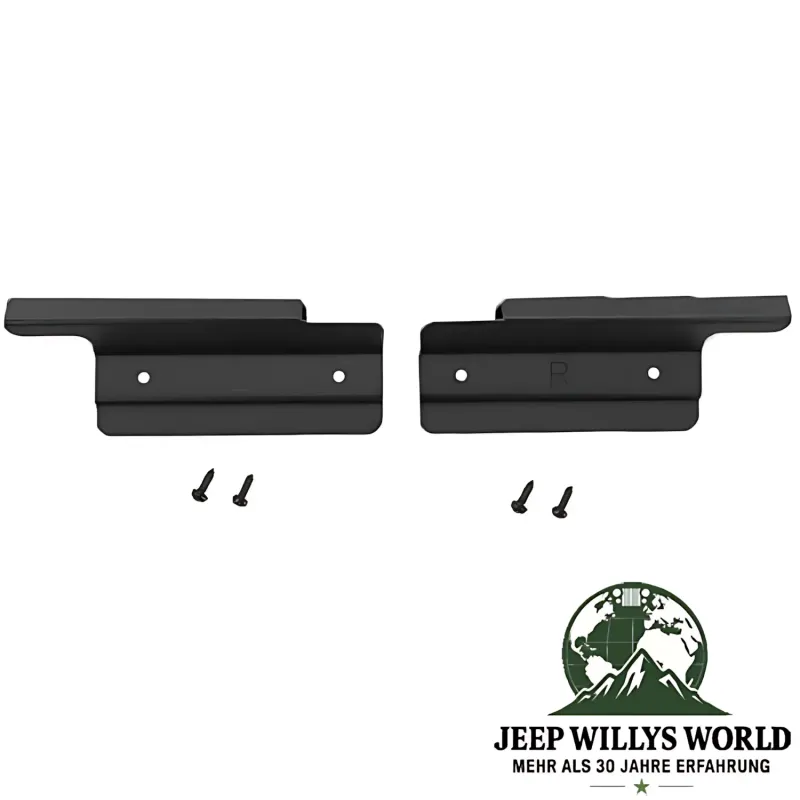 Retainer & Schrauben von Bestop Softtop Tailgate Bar Heckschiene für Originalverdeck. Jeep CJ7, Wrangler YJ TJ (1976-2006).