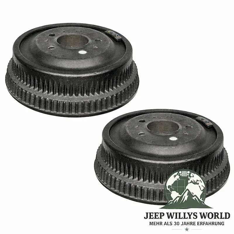 Raybestos Bremstrommel Paar hinten 10" (254 mm). Jeep Wrangler YJ, Cherokee XJ, Comanche MJ (1984-1989).
