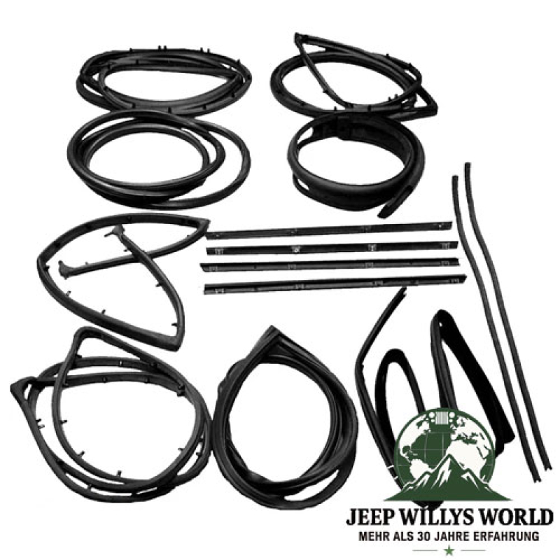 Karosserie Dichtungen Master Set 15-teilig Jeep CJ 76-86