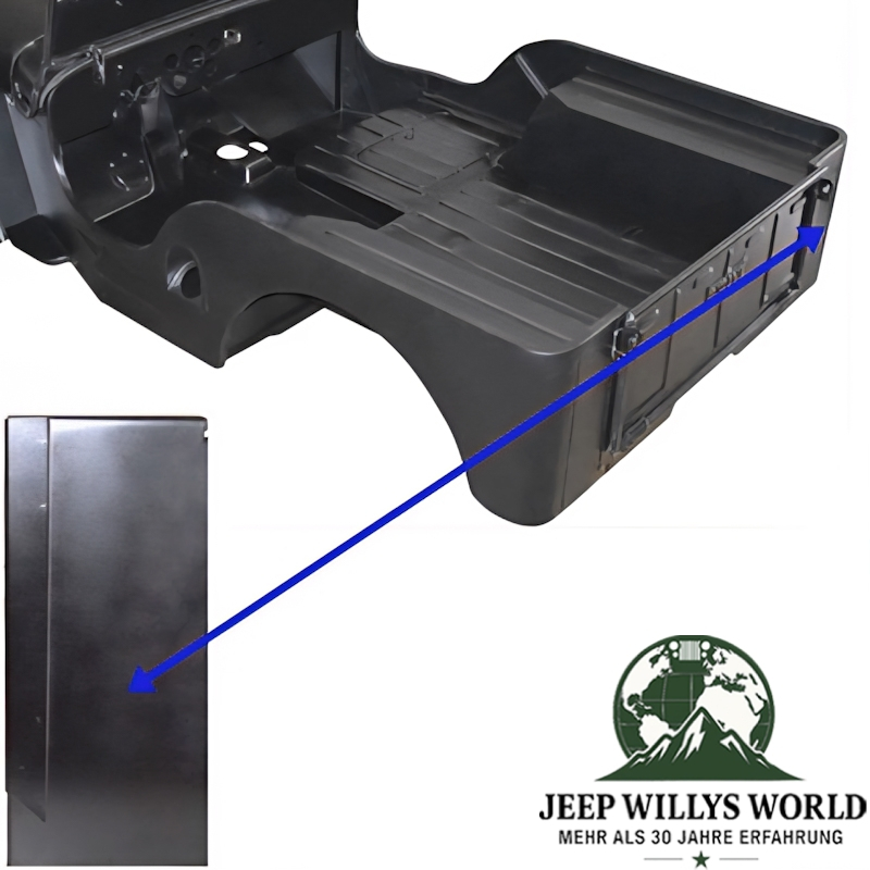 Taillight panel rear right Jeep CJ2A CJ3A 46-53