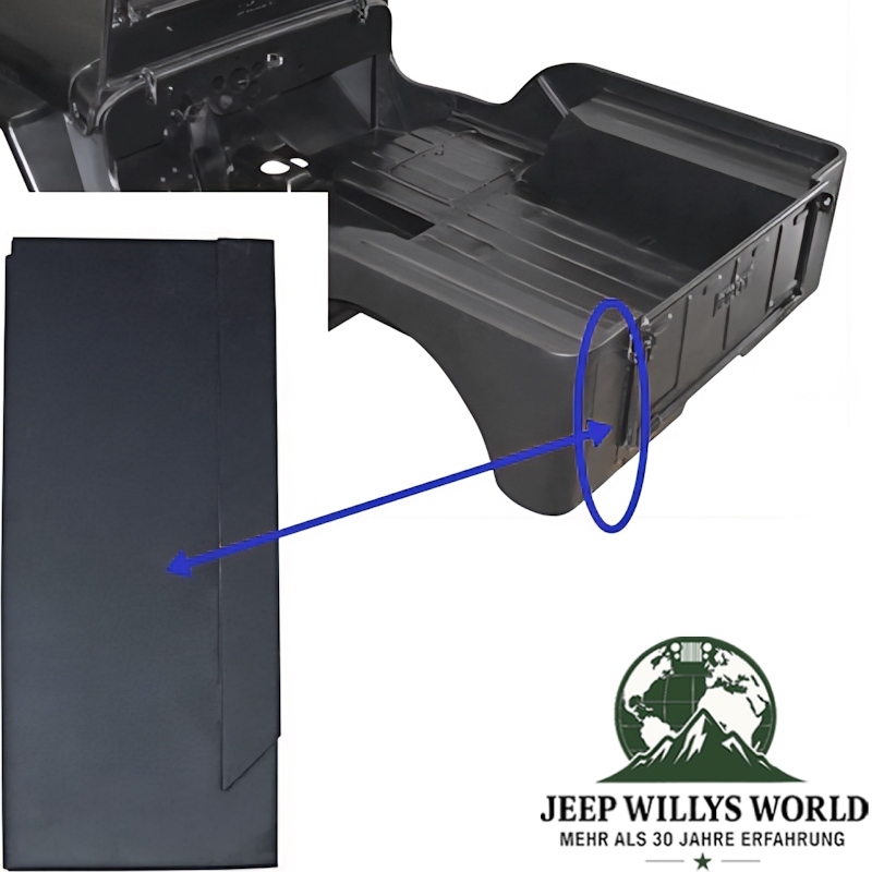 Taillight panel rear left Jeep CJ2A CJ3A 46-53