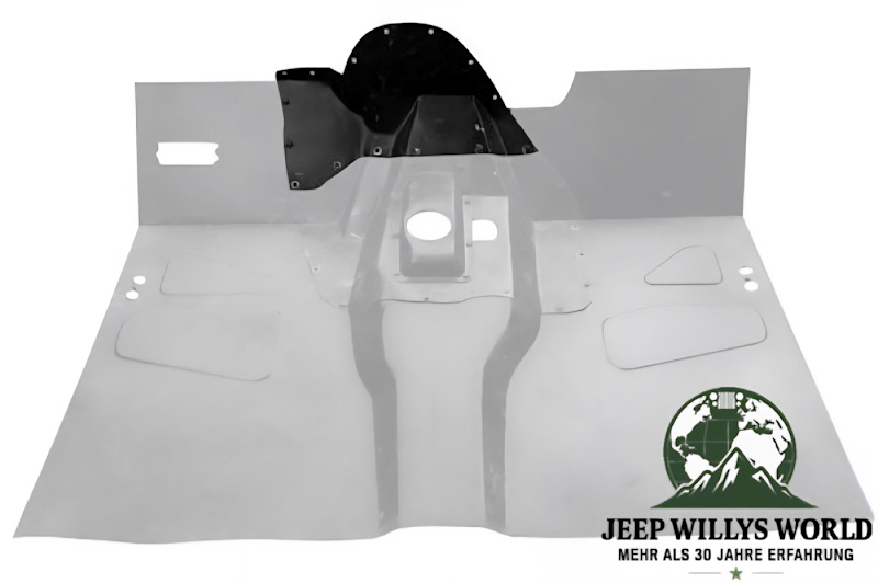 Bodenplatten Reparaturblech Fußraum vorne Jeep CJ5 55-71