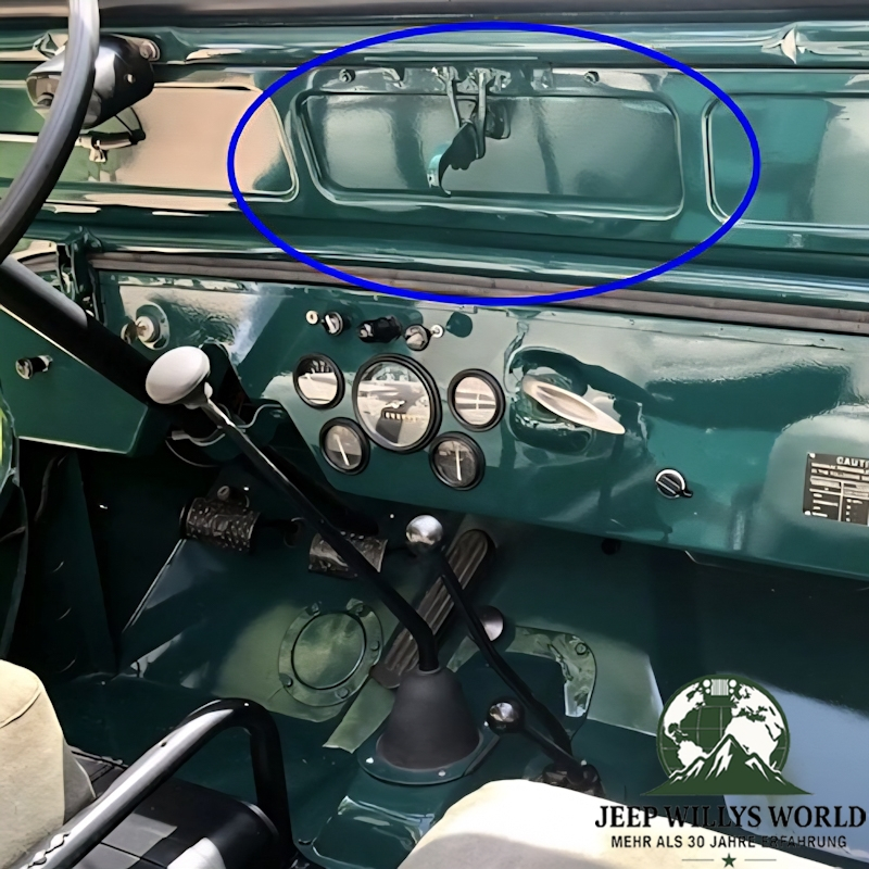 Scheibenrahmen Lüftungsklappe Jeep CJ3A 49-53