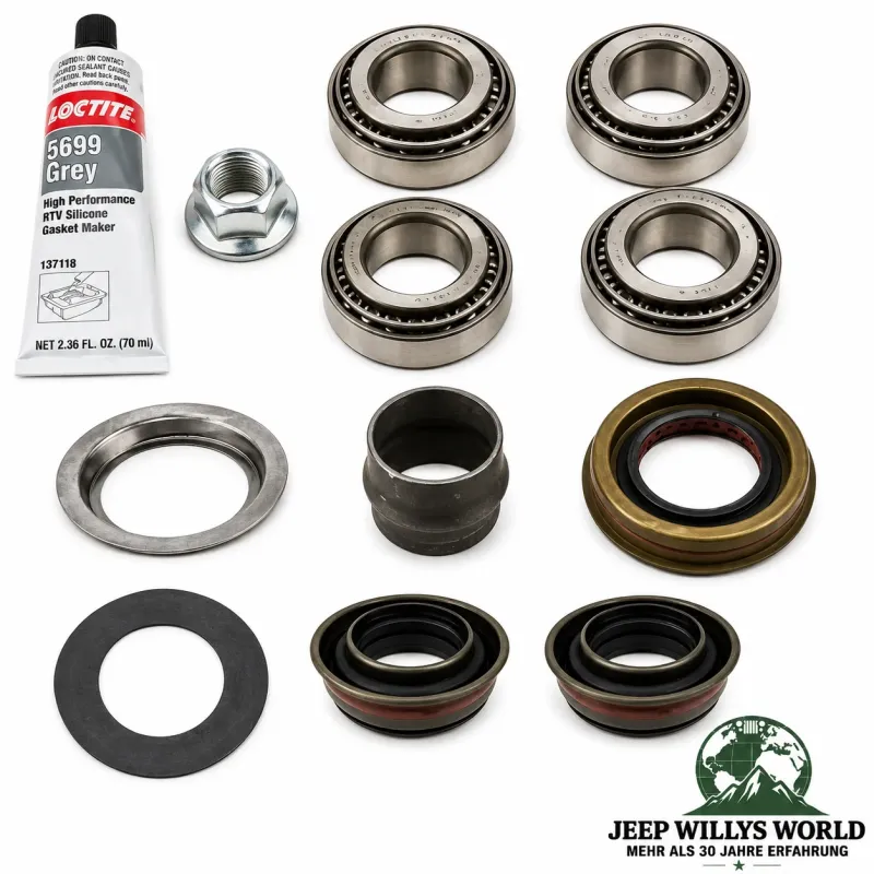 Spicer Differential Lager Reparatursatz Vorderachse Dana 30. Jeep Wrangler JK (13-18)