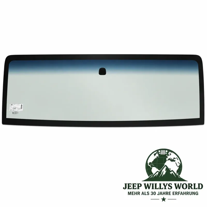 Windschutzscheibe grüne Colourverglasung & Blaukeil Jeep Wrangler JK (07-18)