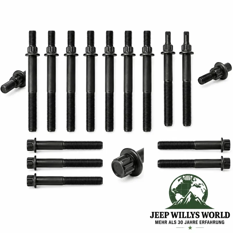 Enginetech Cylinder Head Bolt Kit Jeep Wrangler TJ / Cherokee XJ / Grand Cherokee ZJ ZG WJ WG 4.0L Engine (1996-2006