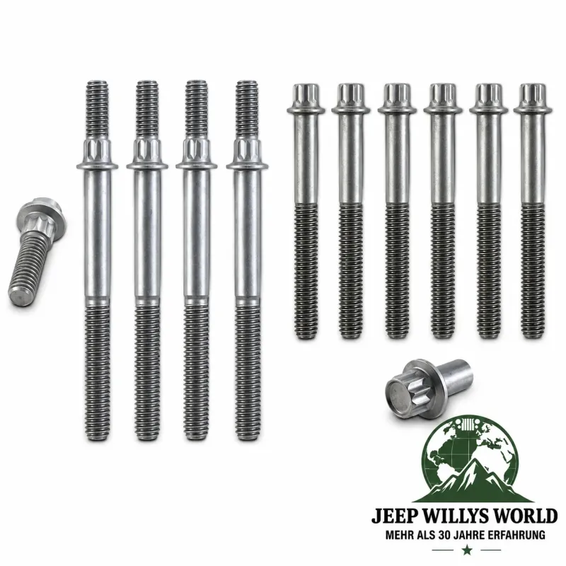 Enginetech Cylinder Head Bolt Kit Jeep Wrangler TJ / Cherokee XJ 2.5L Engine (1996-2002)