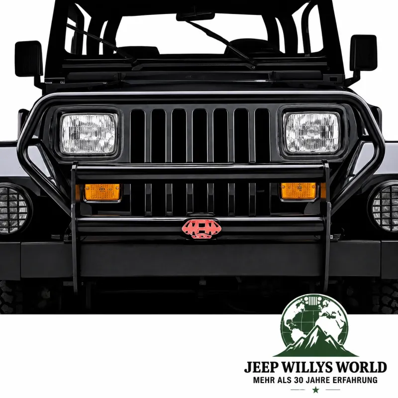 Rugged Ridge Frontschutzbügel Rammschutz Stoßstange vorne Schwarz Jeep Wrangler YJ (1987-1995)