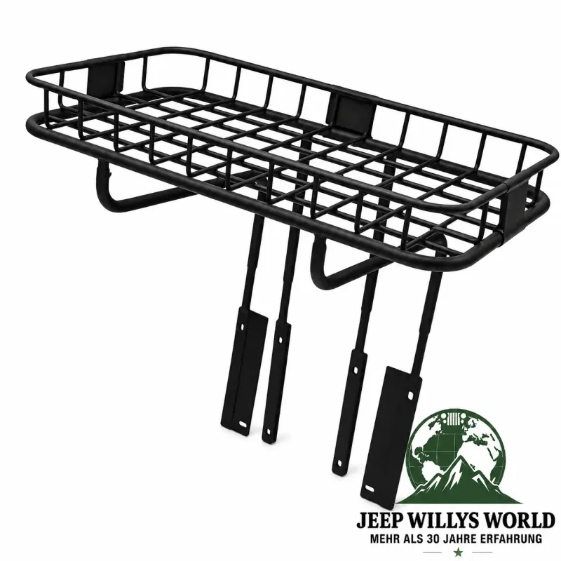 OMIX-Ada Gepäckträger Heckträger Trail Rack Stahl pulverbeschichtet Jeep Wrangler YJ TJ (1987-2002)