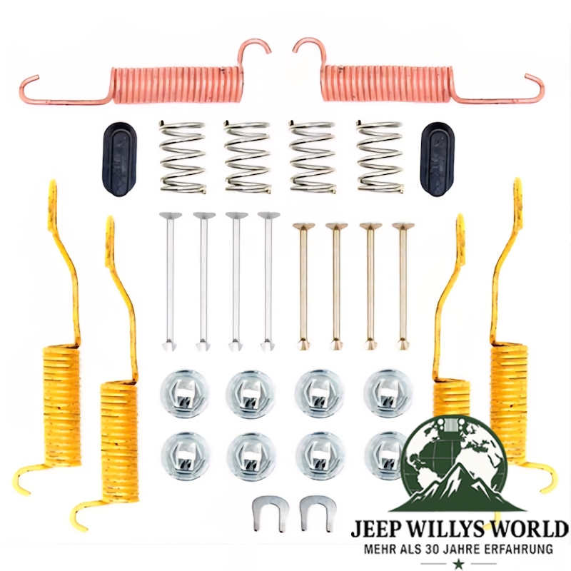 Brake Shoe Hold Down and Spring Kit Rear 10'' Brake Jeep CJ Wrangler Cherokee 78-89