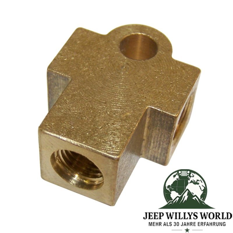 Bremsschlauch Anschluss T Stück vorne oder hinten Jeep Willys MB M38 M38-A1 CJ 41-78