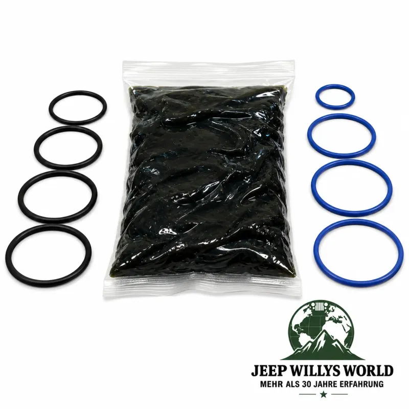 Crown Lenkgetriebe Dichtsatz Servo Lenkgetriebe Jeep Wrangler YJ / Cherokee XJ / Comanche MJ / Gand Wagoneer SJ / Grand Cherokee ZJ (1984-1996) Direkt passendes Ersatzteil in Originalqualität.