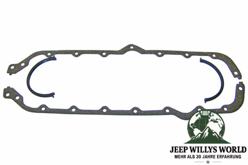 Oil Pan Gasket Set Jeep CJ 5,0 + 5,9 8 Zyl. 72-91