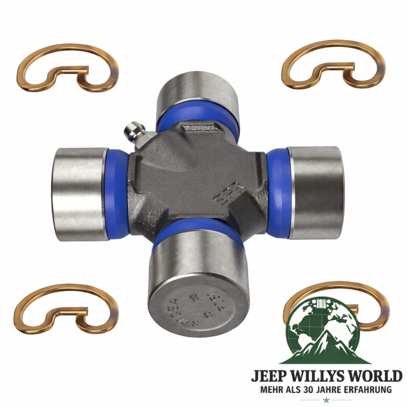 Kreuzgelenk Kardanwelle abschmierbar Jeep Willys + CJ + Wrangler + Cherokee + Grand Cherokee 41-07