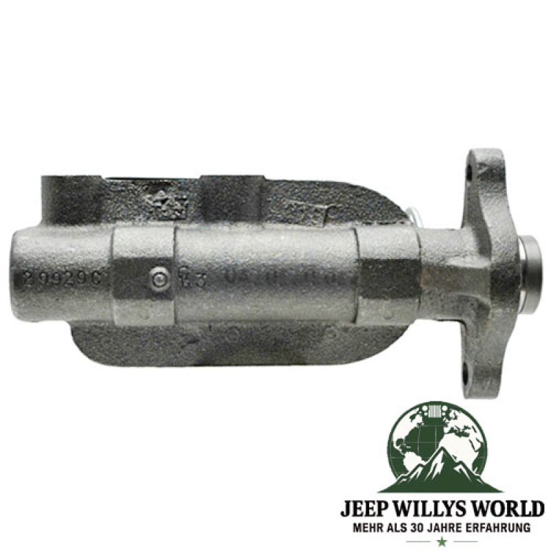 Hauptbremszylinder Jeep CJ5 CJ7 77-78 mit Bremskraftverstärker, Ansicht von unten.