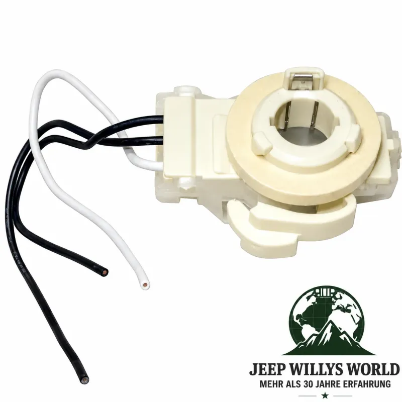 Crown Blinkerfassung Blinkleuchtenfassung mit Kabel Blinkleuchte vorne rechts oder links Jeep Wrangler YJ (87-95)