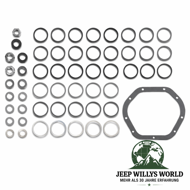 Differential Carrier + Pinion Bearing Shim Set 44 Jeep CJ + Wrangler + Cherokee 69-06