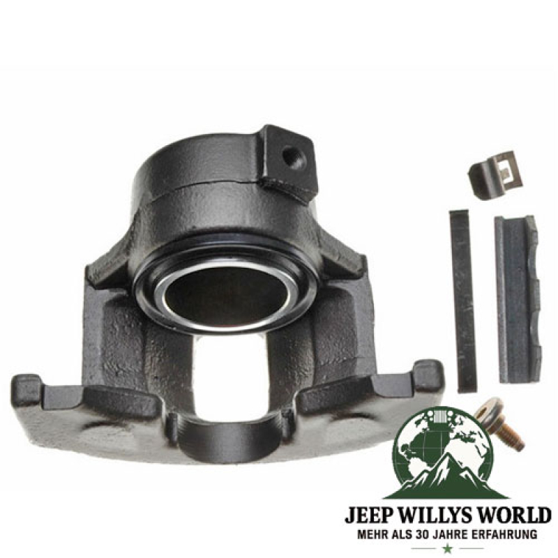 Bremssattel für vorne rechts Jeep CJ5 CJ7 CJ8 78‑81, Ansicht von unten.