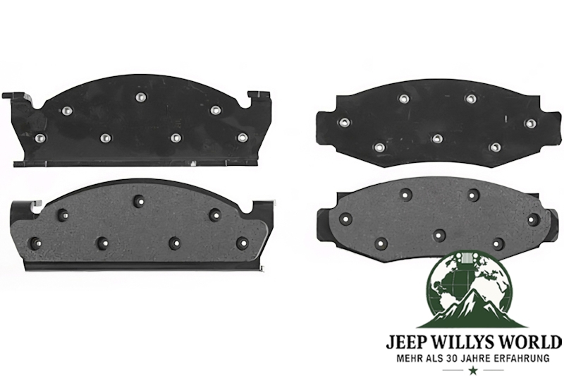 Raybestos Bremsklötze vorne, Vorder- und Rückseite, Jeep CJ5 CJ7 CJ8 78-81
