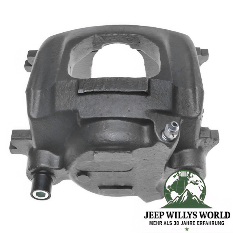 Front Left Brake Caliper Jeep CJ5 CJ7 CJ8 YJ XJ MJ 82-89, backside view incl. connections.