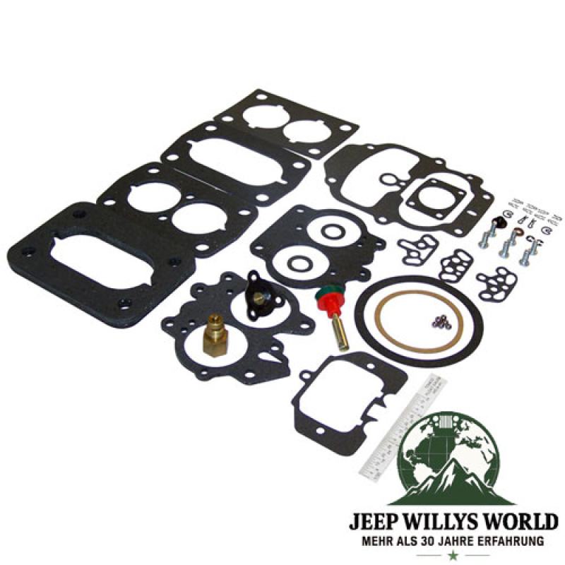 Carburetor Repair Set 2-BBL Jeep CJ + Wrangler 4,2 L 76-90