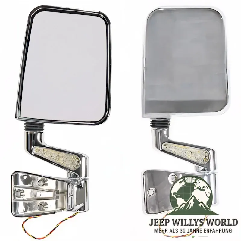 Mirror Set with built-in LED Turn Signals Jeep Wrangler 87-02