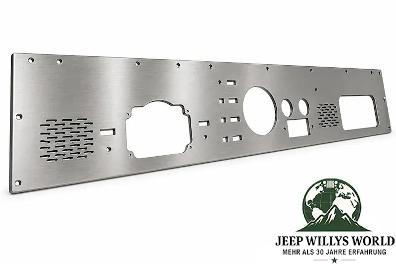 Armaturenbrett Panel Edelstahl Jeep CJ5 CJ7 CJ8 76-86