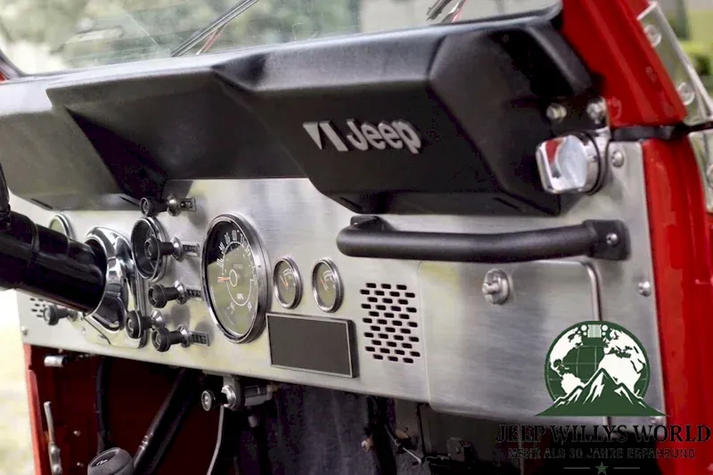 Armaturenbrett Panel Edelstahl Jeep CJ5 CJ7 CJ8 76-86
