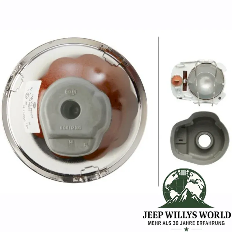 Scheinwerfer Einsatz H4 Jeep CJ Wrangler 72-18