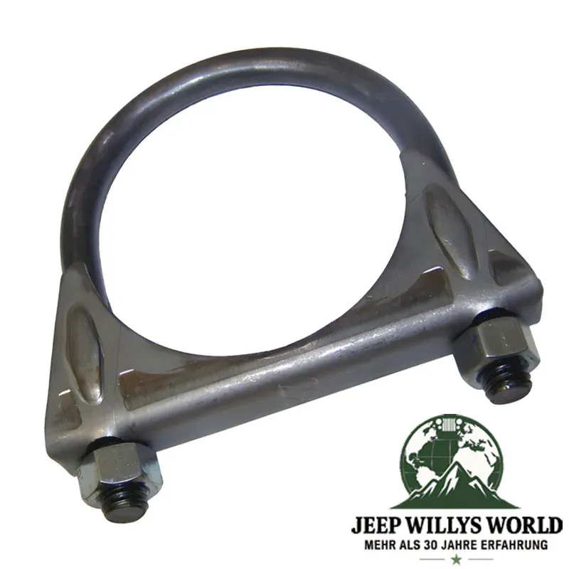 Auspuffschelle Ø 2.5" (63,5 mm). Jeep SJ / Wrangler TJ / Grand Cherokee ZJ / ZG (1971-2006).