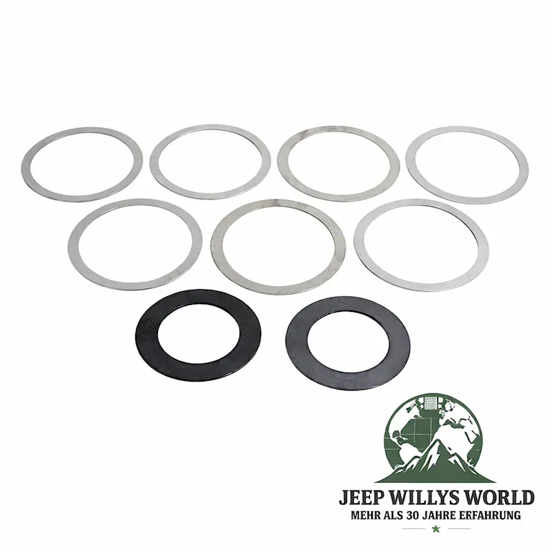 Kegelrad Einstellscheiben Satz Hinterachse Dana 35 Jeep Wrangler + Cherokee + Grand Cherokee 84-06