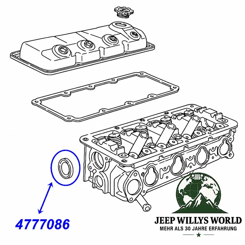Mopar Simmerring Nockenwelle vorne Jeep Wrangler TJ / Cherokee KJ 2,4L 4 Zyl. Motor (2002-2006)