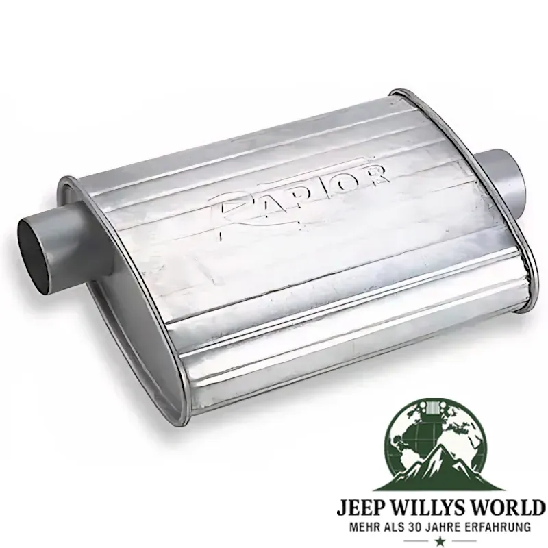 Sport Endschalldämpfer 2,0" Jeep CJ 2,5 + 4,2 L 76-86