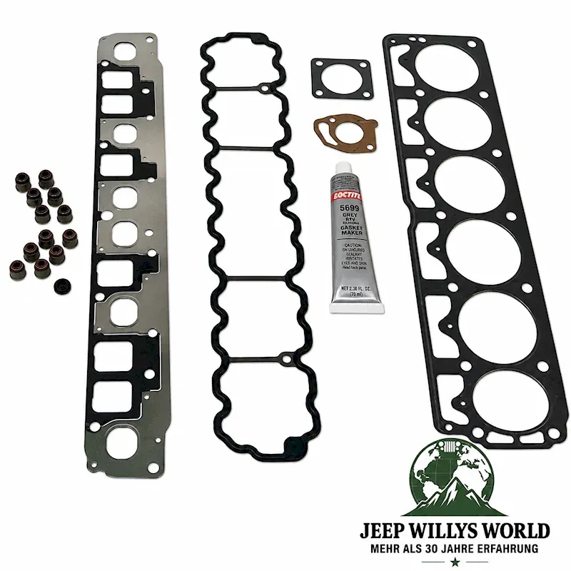 Crown Engine Gasket Set Upper Jeep Wrangler TJ / Cherokee XJ / Grand Cherokee WJ WG 4.0L Engine (1999-2006)