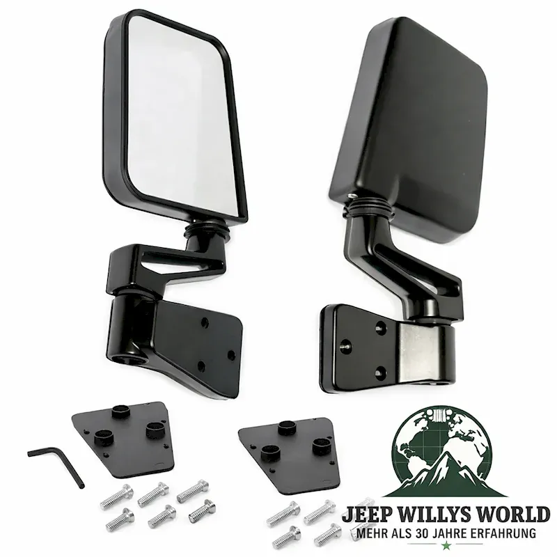 Außenspiegel Set Schwarz HIGHROCK 4x4 Jeep Wrangler 87-02