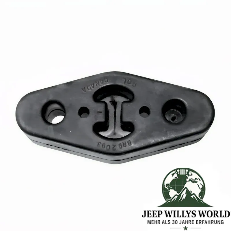 Auspuffgummi, Halter für das Endrohr vorne, alle Motoren. Jeep Cherokee XJ / Comanche MJ (1984-2001).