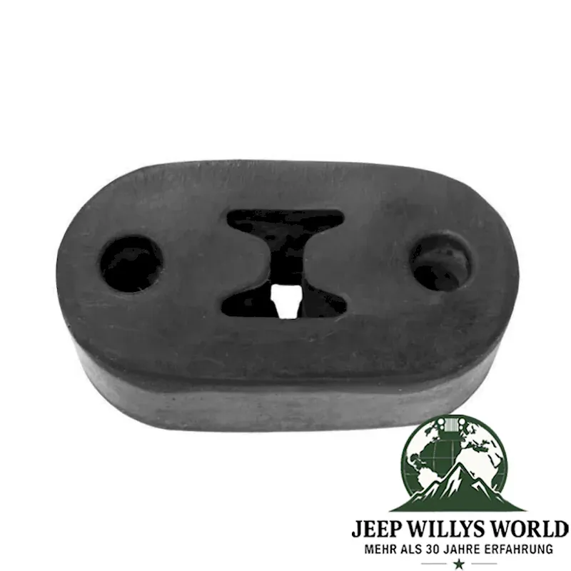 Auspuffgummi, Halter für das Endrohr vorne, alle Motoren. Jeep Cherokee XJ / Comanche MJ (1984-2001).