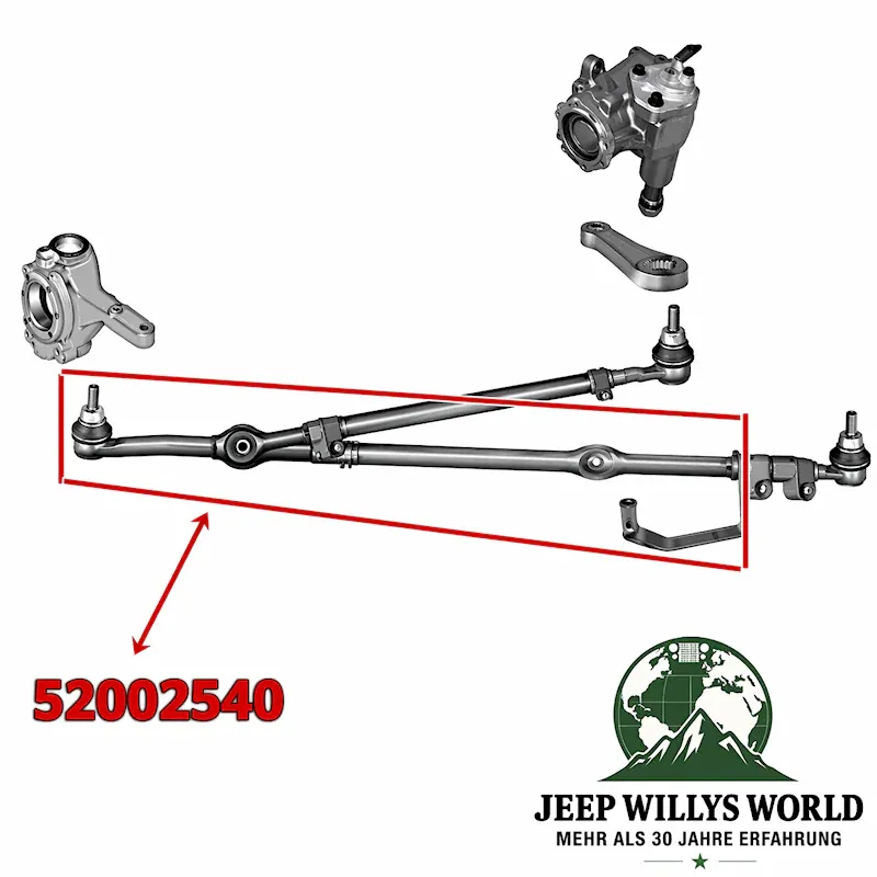Spurstangenkopf lang rechts Jeep Wrangler 87-90