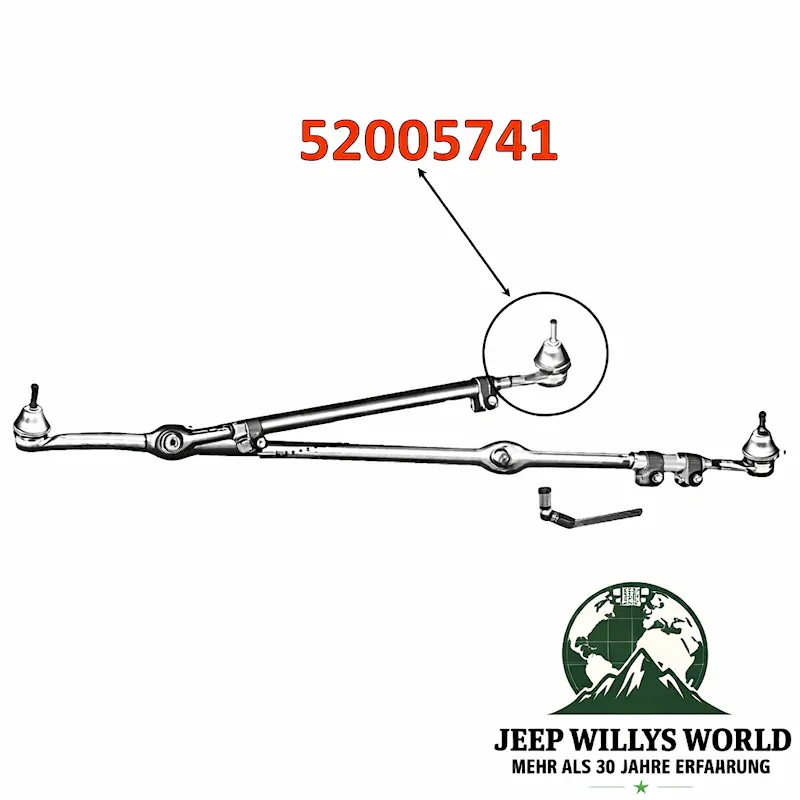 Tie Rod End Left Jeep Wrangler + Cherokee + Grand Cherokee 91-06