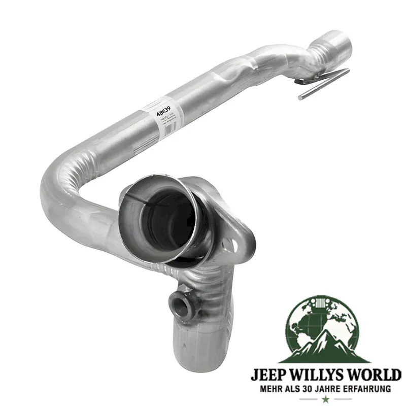 Hosenrohr, Flammrohr für 4,0L 6 Zylinder Motor. Jeep Cherokee XJ (1993-1995), Motorseitiger Anschluss abgebildet.