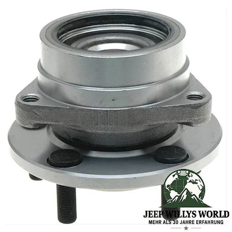 Front Hub Assembly Set Dana 30. Bearings, Hub Bolt & Spindle Nut Set. Left or Right. Jeep Wrangler YJ / Cherokee XJ / Comanche MJ (1984-1989)