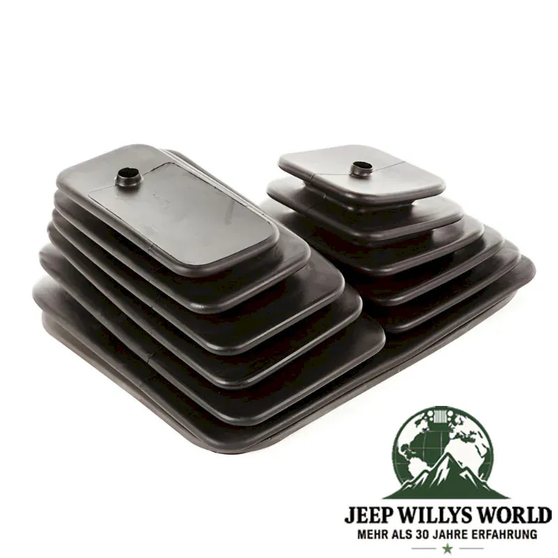 Double Shifter Boot (outer) BA10/5 AX4 AX5 AX15 Transmission Jeep Wrangler YJ (87-95), dashboard facing side pictured.