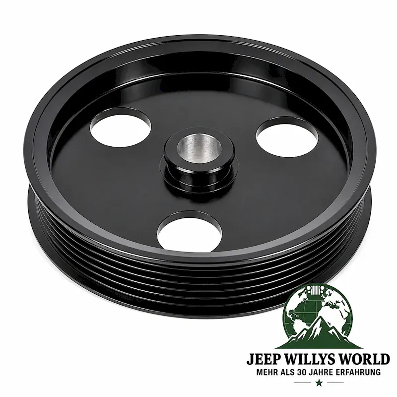 Riemenscheibe für Servopumpe 2,5L, 4,0L & 4,7L Motor. Jeep Wrangler TJ / Cherokee XJ / Grand Cherokee WJ WG (1999-2006)