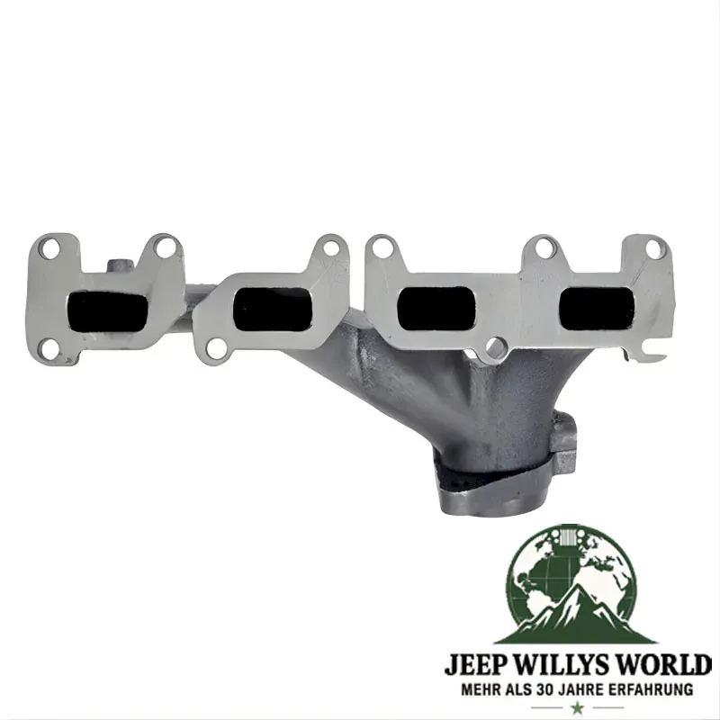 Abgaskrümmer für 2,4L Motor. Jeep Wrangler TJ / Liberty KJ (2002-2006), Motorseitig abgebildet.
