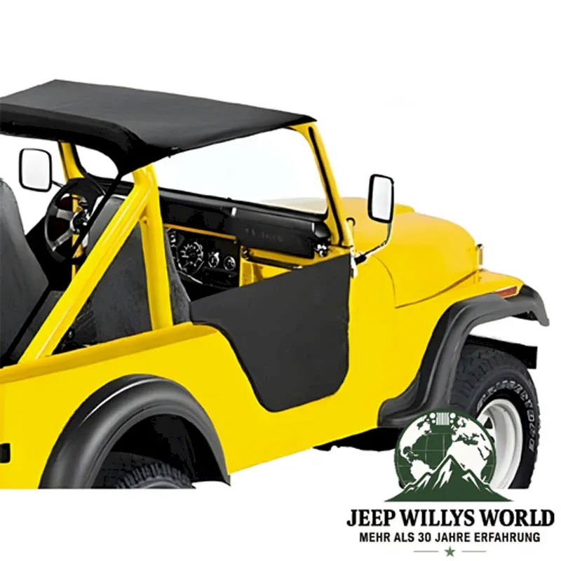 Halbtüren Black Crush schwarz Jeep CJ5 76-83