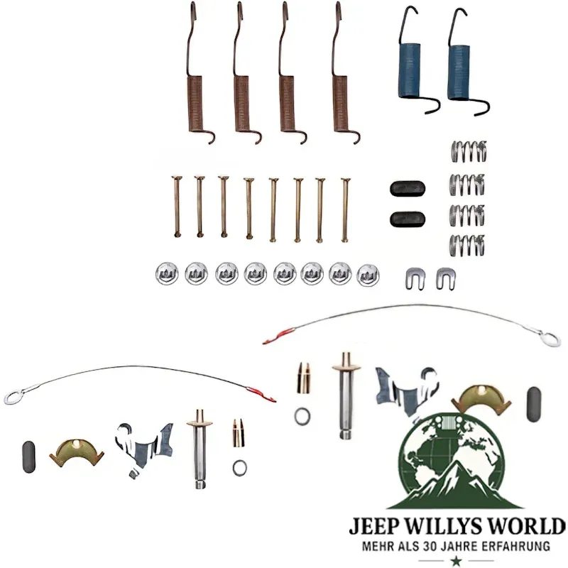 Bremsen Federnsatz mit Nachsteller vorne oder hinten 11" Bremse Jeep CJ 72-78