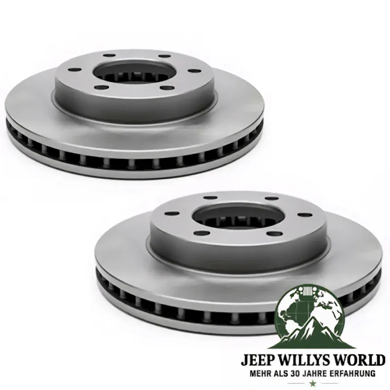 Raybestos Bremsscheiben Paar vorne, nur mit 6-Schrauben Sattel & 11" Trommelbremse hinten passend. Jeep CJ5 CJ7 (1977-1978)