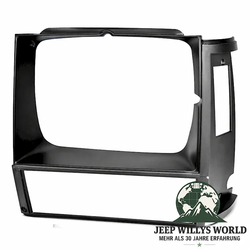 Scheinwerferrahmen Grau / Schwarz Kunststoff Links Jeep Cherokee 84-90