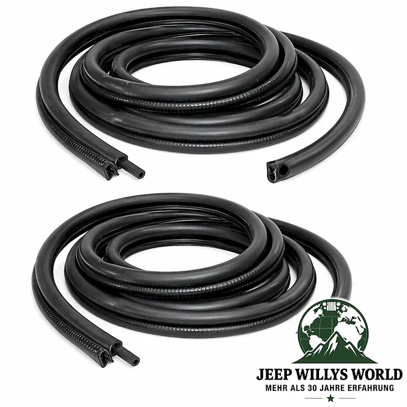 front or rear door seals, left & right weatherstripping. Jeep Cherokee XJ 4-door (1984-1996)