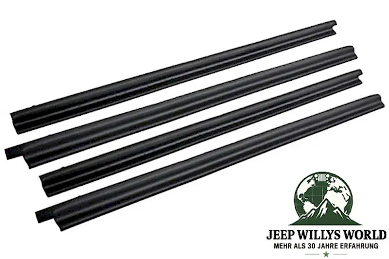 Door Glass Seal Set Inner + Outer Jeep CJ + Wrangler YJ 76-95